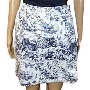 David N Sport Knee Length Graphic Print A-Line skort.